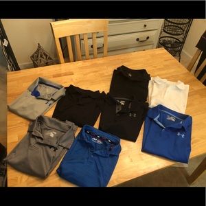 Polo shirt bundle. 8 polos size youth medium.